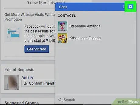 Imagen titulada Appear Offline on Facebook Messenger on a PC or Mac Step 2
