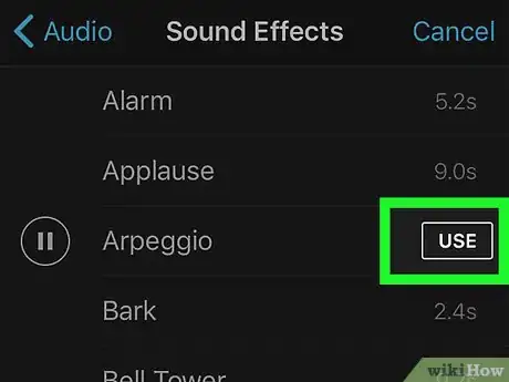 Imagen titulada Edit Music in iMovie on iPhone or iPad Step 8