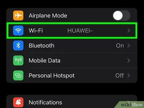Imagen titulada Change WiFi to 2.4 Ghz on iPhone Step 2