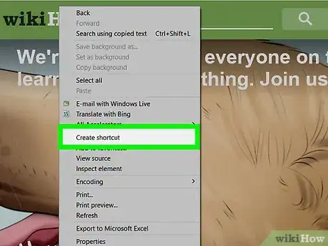Imagen titulada Create a Shortcut to a Website on Your Desktop with Internet Explorer Step 4