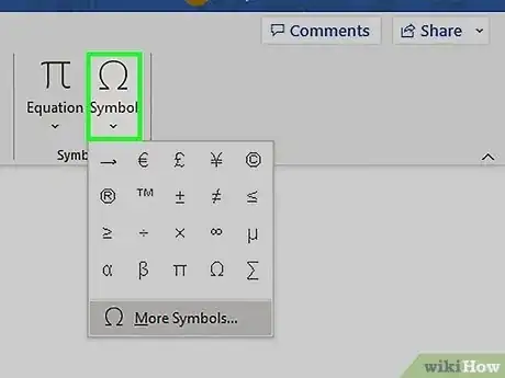 Imagen titulada Insert Symbols in an MS Word Document Step 4