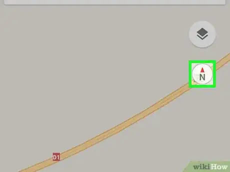Imagen titulada Find North on Google Maps on Android Step 4