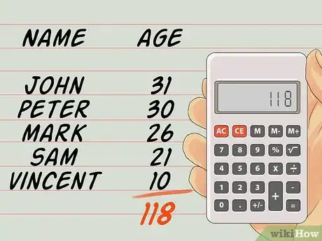Imagen titulada Calculate Average Age Step 2