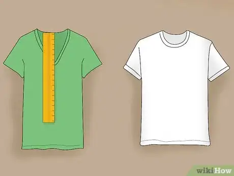 Imagen titulada Cut a T Shirt Into a V Neck Step 2
