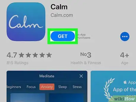 Imagen titulada Get Calm App for Free on iPhone or iPad Step 1