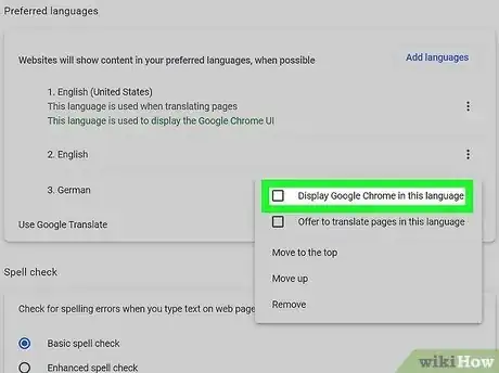 Imagen titulada Change the Default Language in Google Chrome Step 14