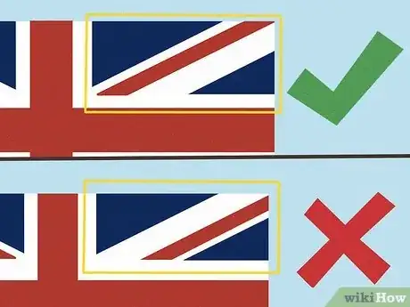 Imagen titulada Know if a Union Jack Has Been Hung Upside Down Step 2