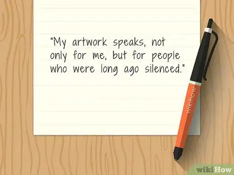 Imagen titulada Write an Artist Statement Step 9