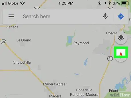 Imagen titulada Find North on Google Maps on iPhone or iPad Step 4