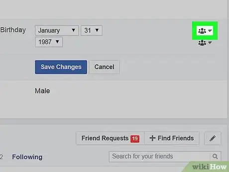 Imagen titulada Hide Your Birthday on Facebook Step 7