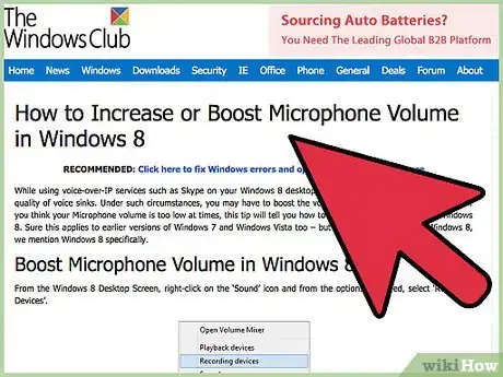 Imagen titulada Set Up a Mic in Windows 8 Step 12