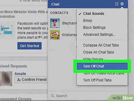 Imagen titulada Appear Offline on Facebook Messenger on a PC or Mac Step 3