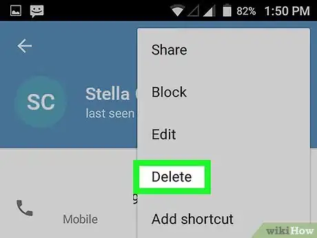 Imagen titulada Remove Telegram Contacts on Android Step 7