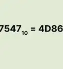 convertir de decimal a hexadecimal
