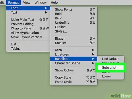 Imagen titulada Type Subscripts on Mac Step 5
