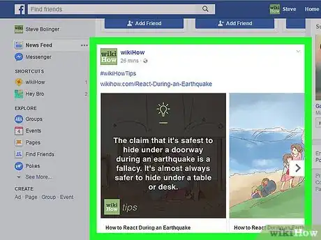 Imagen titulada Get the Link to a Facebook Post on a PC or Mac Step 2