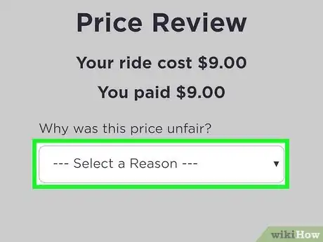 Imagen titulada Request a Ride Price Review on Lyft Step 12