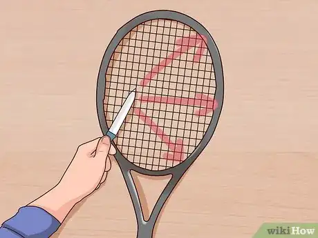Imagen titulada String a Tennis Racquet Step 3