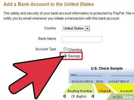 Imagen titulada Add a Savings Account to PayPal Step 7