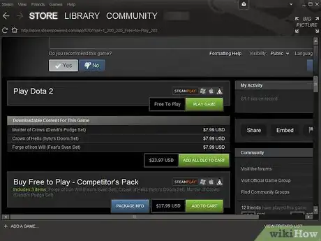 Imagen titulada Download PC Games with Steam Step 7