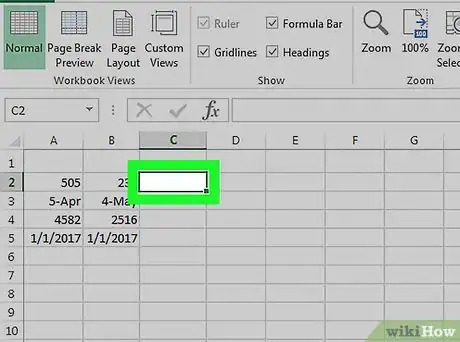 Imagen titulada Compare Data in Excel Step 1