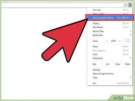 Imagen titulada Activate Incognito Mode on Google Chrome Step 3
