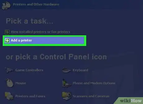 Imagen titulada Add a Network Printer in Windows XP Step 2