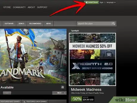 Imagen titulada Download PC Games with Steam Step 2