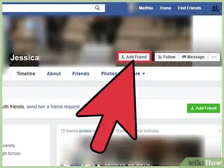 Imagen titulada Send a Friend Request on Facebook Step 8