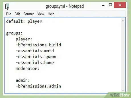 Imagen titulada Set up Bpermissions for a Minecraft Bukkit Server Step 9Bullet3