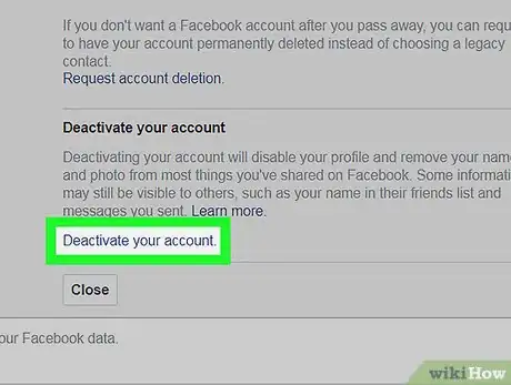 Imagen titulada Delete Your Facebook Messenger Account on PC or Mac Step 5