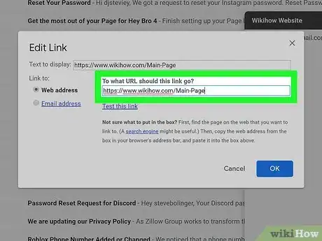 Imagen titulada Insert a Hyperlink Step 7