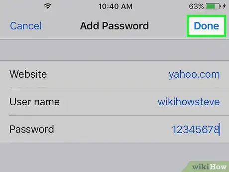 Imagen titulada Save Your Name and Passwords for Safari on an iPhone Step 11