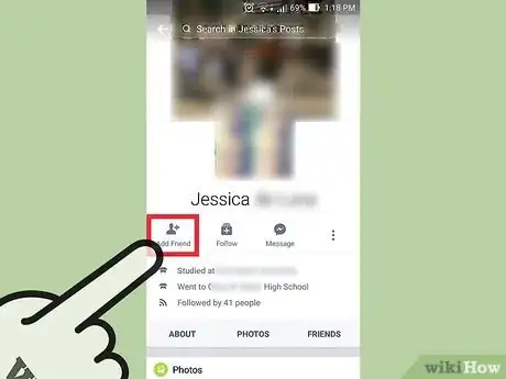 Imagen titulada Send a Friend Request on Facebook Step 4
