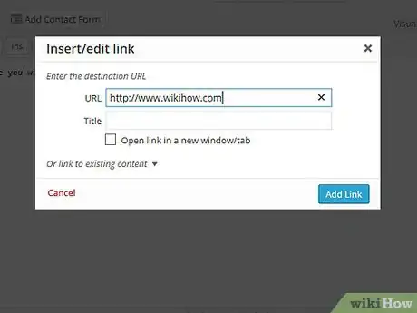 Imagen titulada Add a Link to WordPress Step 6