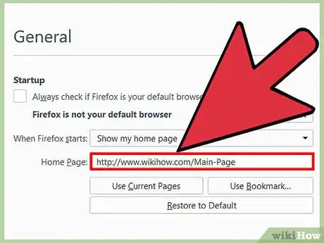 Imagen titulada Change your Start Page on Mozilla Firefox Step 8