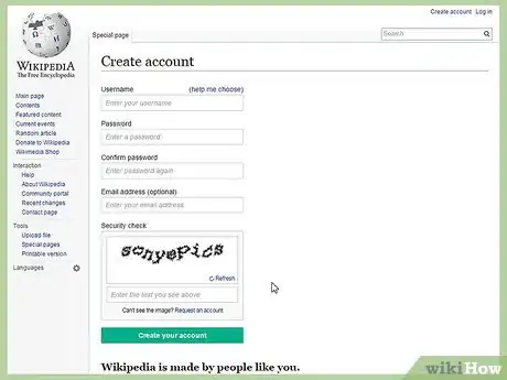 Imagen titulada Create a Wikipedia Account Step 2
