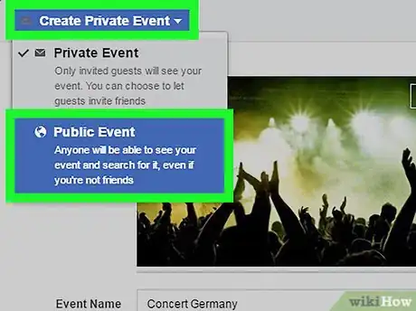 Imagen titulada Make a Private Facebook Event Public Step 6