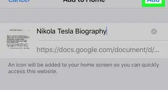 crear un acceso directo a Google Docs en el escritorio de un iPhone o iPad