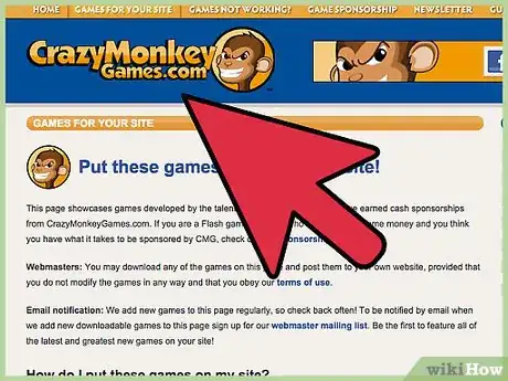 Imagen titulada Add Fun Games to Your Web Site for Free Step 7