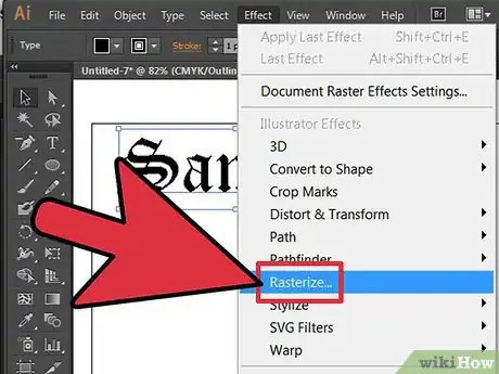 Imagen titulada Rasterize in Illustrator Step 10