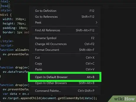 Imagen titulada Run a HTML File in Visual Studio Code Step 23