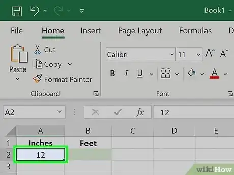 Imagen titulada Convert Measurements Easily in Microsoft Excel Step 3