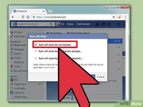 Imagen titulada Turn Off Chat on Facebook Step 10
