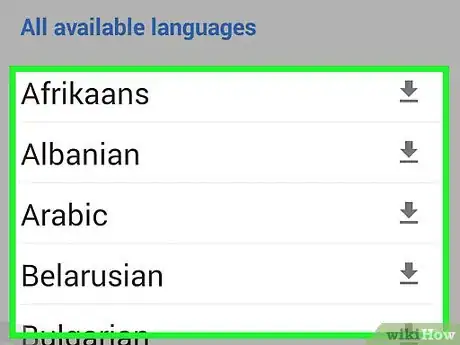 Imagen titulada Download a Language for Offline Use in Google Translate for Android Step 4