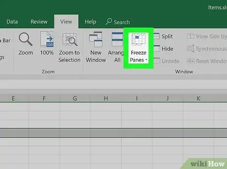 Imagen titulada Freeze Cells in Excel Step 7