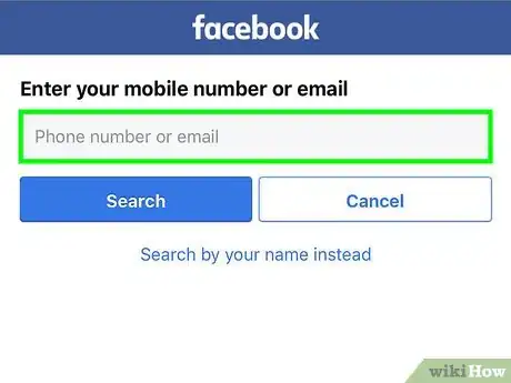Imagen titulada Recover Your Facebook Password Without an Email Address on iPhone or iPad Step 2