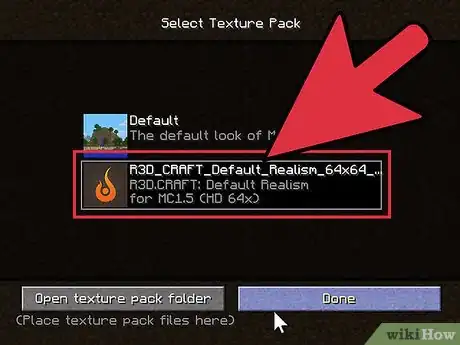 Imagen titulada Download a Texture Pack in Minecraft Step 7