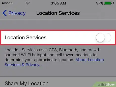 Imagen titulada Turn Off Location Services on an iPhone Step 4
