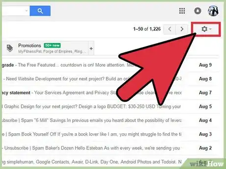 Imagen titulada Change Your Default Language on Gmail Step 3
